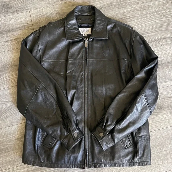 T*K様 90s short leather down jacket Meet This Year's Leather Jacket | GQ